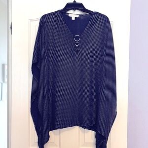 Michael Kors Navy Gold Dot Tunic